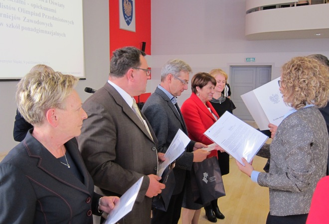 Nauczyciele ZST wyróżnieni przez Śląskiego Kuratora Oświaty, materiały prasowe